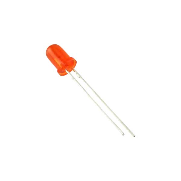 MG Electronics MG Electronics LED2S-O 5mm T-1 3/4 Round with Domed Top Orange LED Default Title
