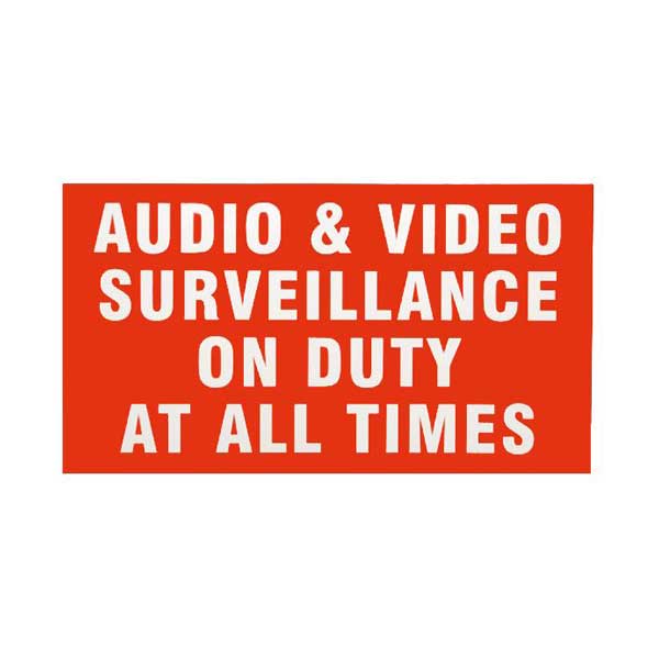 LT Security LTSTICKER 11" x 6" Weather Resistant CCTV Security Surveillance Warning Decal Sticker
