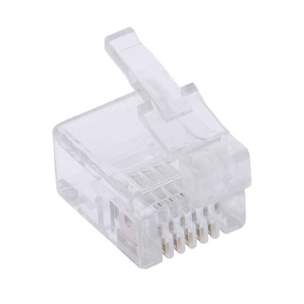 Shaxon Industries Shaxon MP-6D RJ12 DEC Type Modular Plug with 6 Conductor/Position for 24-28AWG Solid Cable Default Title
