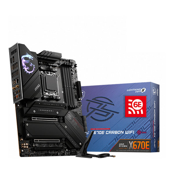 MSI MSi MPG X670E CARBON WIFI Ryzen 7000 AM5 ATX Gaming Motherboard Default Title
