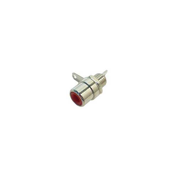 Female RCA Chassis-Mount Connector (Red)