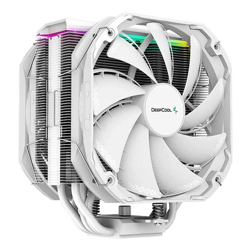 DeepCool R-AS500-WHNLMP-G White AS500 PLUS WH 140mm PWM CPU Cooler with 5 Heat Pipes