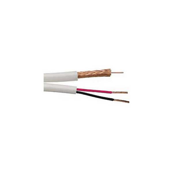 Commodity Cables RG-59/U Siamese Coax Cable, RG-59 20AWG + 2C 18AWG (500') Default Title
