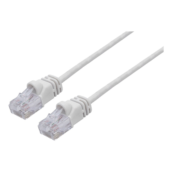 SR Components Cat6A Thin Network Patch Cable, 10Gbps, 30AWG, White, 3FT Default Title
