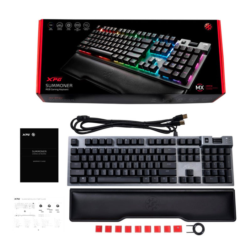 XPG SUMMONER4A-BKCWW USB Wired RGB Cherry MX SUMMONER Gaming Keyboard with 5 Macro Keys