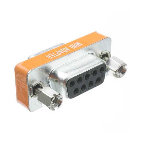 Null Modem DB9 Mini Gender Changer Adapter (Female/Female)