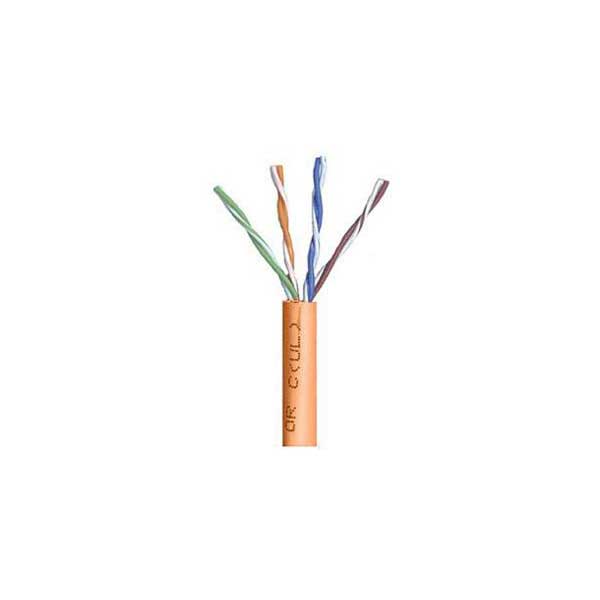 1000' High Performance Cat5e UTP Data Cable (Orange)