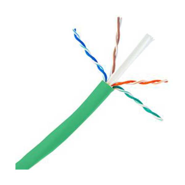 Commodity Cables Green Cat6 Cable, 23AWG, 4-Pair,600MHz, PVC, Sold By The Foot Default Title

