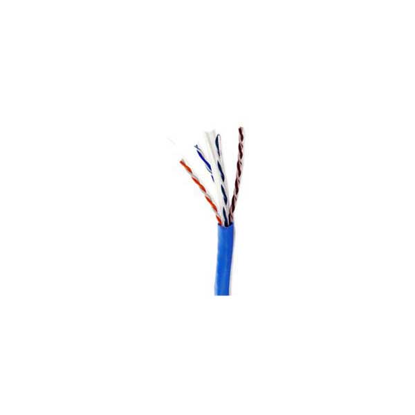 Commodity Cables Blue Cat6 Plenum (CMP) Cable, 23AWG, 4-Pair, 600MHz, FR PVC, Sold By The Foot Default Title
