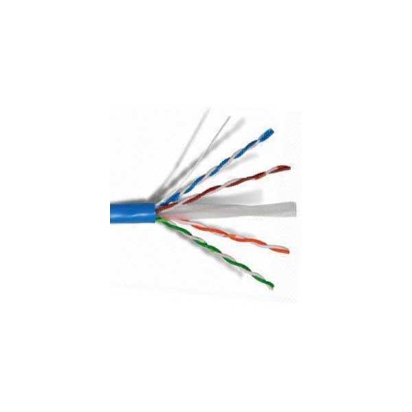 Quabbin Wire & Cable Blue Cat6 Shielded Cable, 23AWG, 4-Pair, Sold By The Foot Default Title
