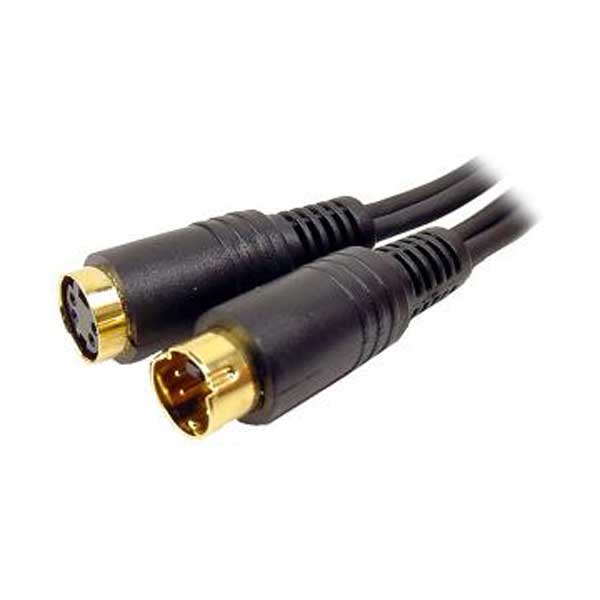 S-Video Male to Female Extension Cable - 6'