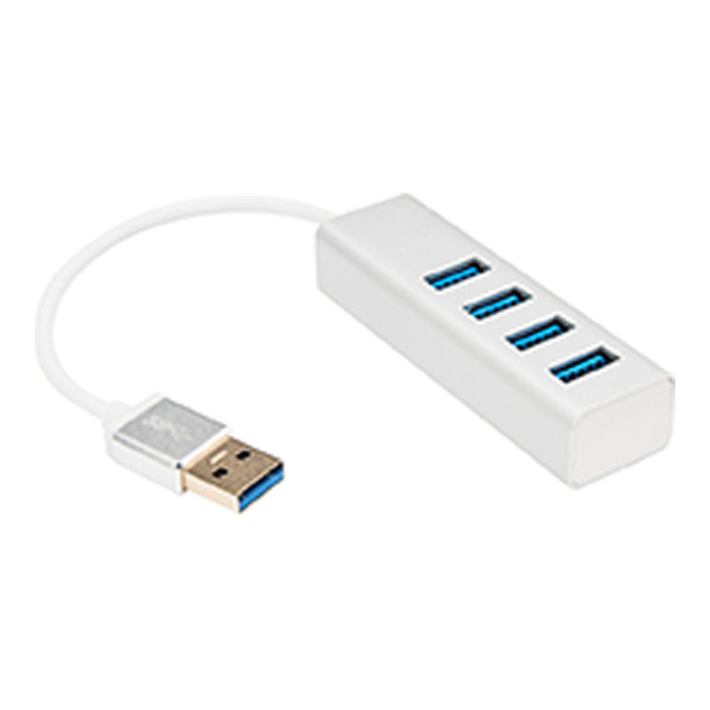 Rocstor Y10A216-S1 4-Port 6" USB 3.0 Premium Portable USB-A Hub