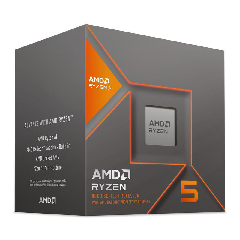 AMD 100-100001237BOX Ryzen 5 8600G 6-Core 12-Thread 4.3GHz AM5 Processor - Radeon 760M Graphics