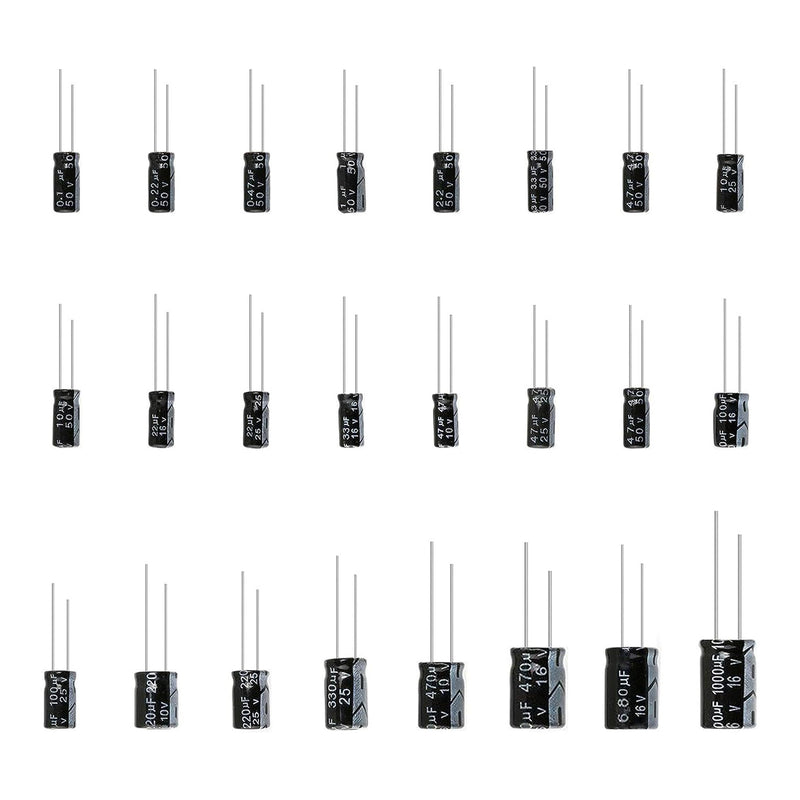 Altex Preferred MFG 240-Piece 24-Values 0.1uF to 1000uF Electrolytic Capacitor Kit