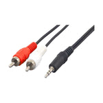Comtop 3.5mm Stereo to Dual RCA Audio Cable | 25ft | 10A3-03125