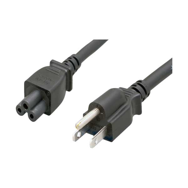 Comtop 18AWG 3-Conductor NEMA 5-15P TO IEC-60320-C5 Power Cord | 10ft | 10W1-15210