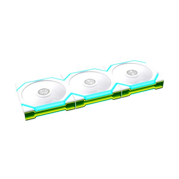 Lian Li UNI Fan SL 2.4GHz Wireless 120mm ARGB Fan with Controller | White | 3-Pack | 12SL1F3W