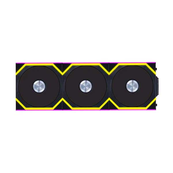 Lian Li UNI Fan SL 2.4GHz Wireless 120mm ARGB Fan with Controller | Black | Triple Pack | 12SL1W3B