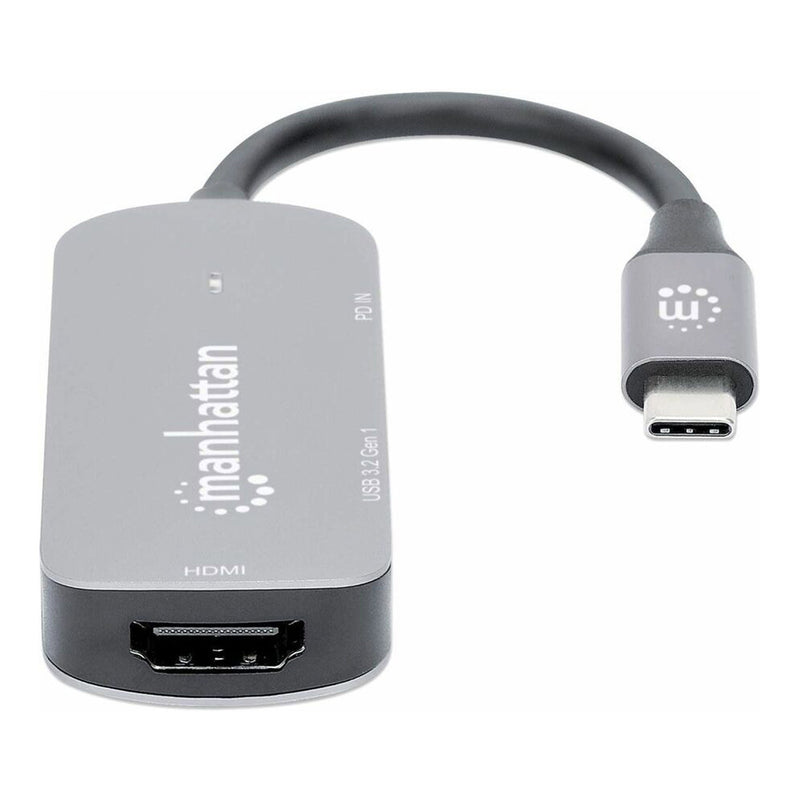 Manhattan 130707 USB-C to HDMI 3-in-1 Docking Converter with Power Delivery