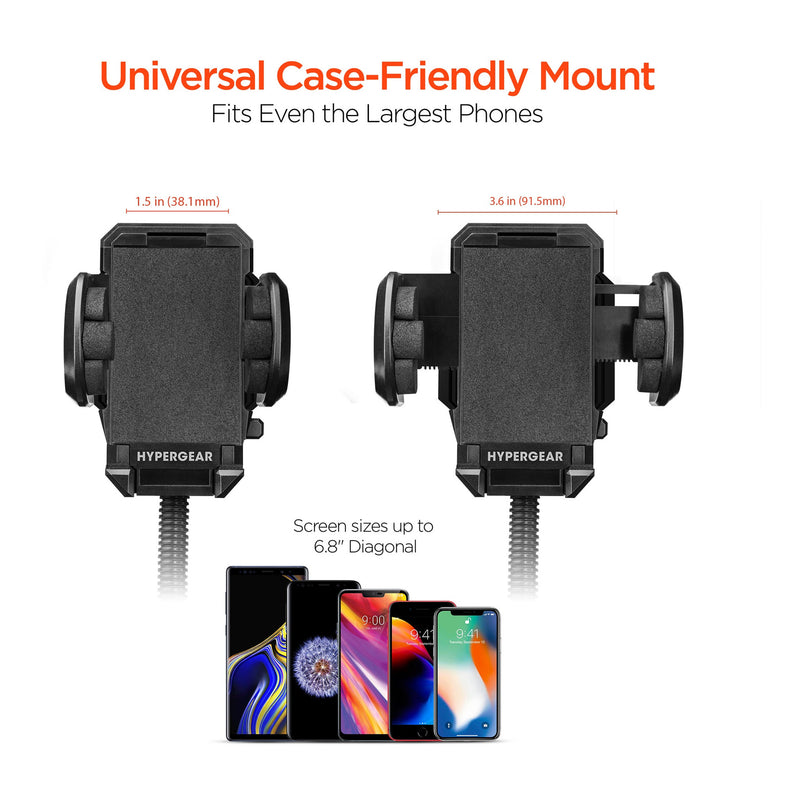 HyperGear 14369 Universal Windshield Phone Mount - Black