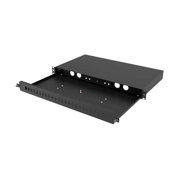 1U 19-inch 24 Port LC Duplex Fiber Optic Patch Panel