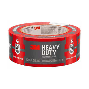 3M Heavy Duty Duct Tape | Type 4 Multi-Use | 1.88 in x 20 yd | Red | 2120-RD