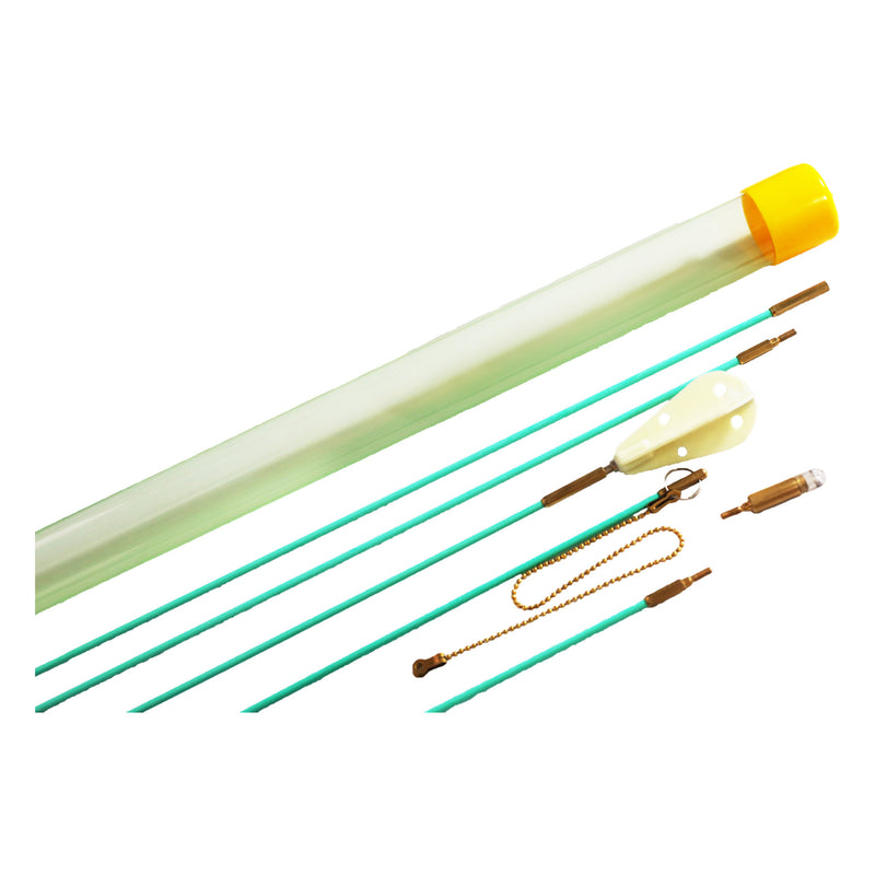 SR Components 30RODKIT 30ft Green Fiberglass Rod Kit with Assorted Connectors