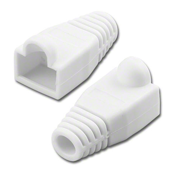 Pan Pacific Pan Pacific 32-1900WH-6 CAT6 RJ45 Strain Relief Boot for Plug - White Default Title

