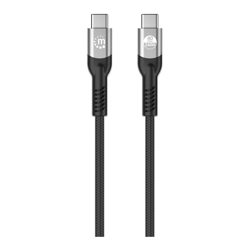 Manhattan 356374 USB4 / Thunderbolt 4 Type-C 40 Gbps 8K Video and 240 W EPR Charging Cable / PD 3.1