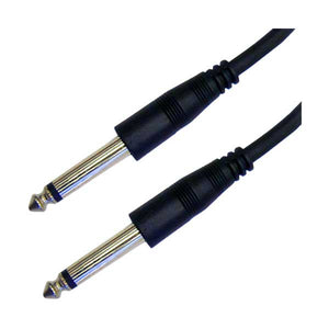Calrad 1/4" Mono Male to 1/4" Mono Male Patch Bay Cable | 15 ft | 55-857