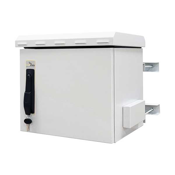 5U 10-inch Outdoor Double Walled Mini Pole Rack Cabinet