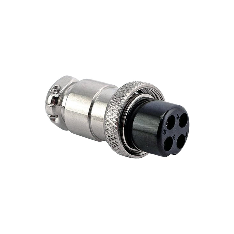 Philmore LKG 61-604 4-Pin In-Line Female Rugged Mobile Connector with Strain Relief - Cable Mount