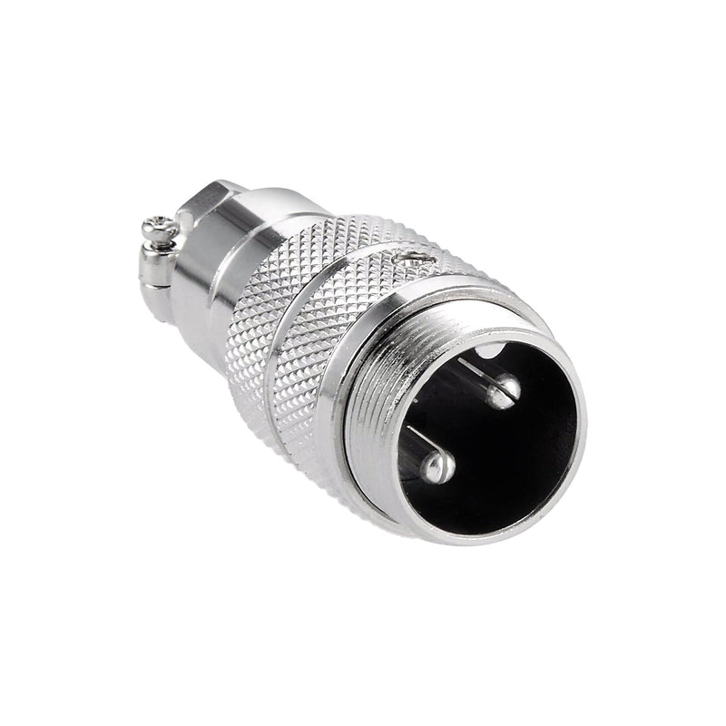 Philmore LKG 61-632 2-Pin In-Line Male Rugged Mobile Circular Connector with Strain Relief - Cable Mount