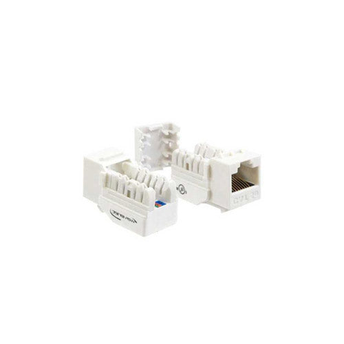 Wavenet 6AKSJWH-SPK 110-Type Punchdown 8P8C RJ45 CAT6a Keystone Jack - White - 25-Pack