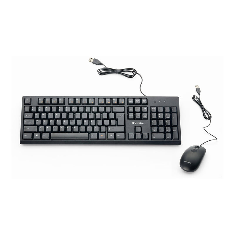 Verbatim 70734 Wired USB Keyboard & Mouse Combo