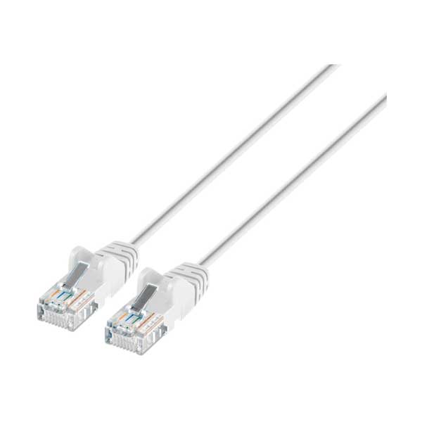 Intellinet 0.5ft Cat6a U/UTP Slim Network Patch Cable | White | 745789