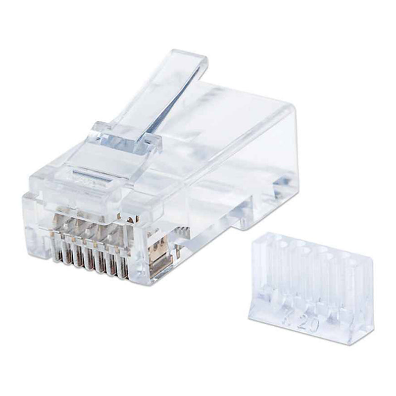 Intellinet 790604 CAT6 RJ45 Modular Plugs with Liners - 90-Pack Jar