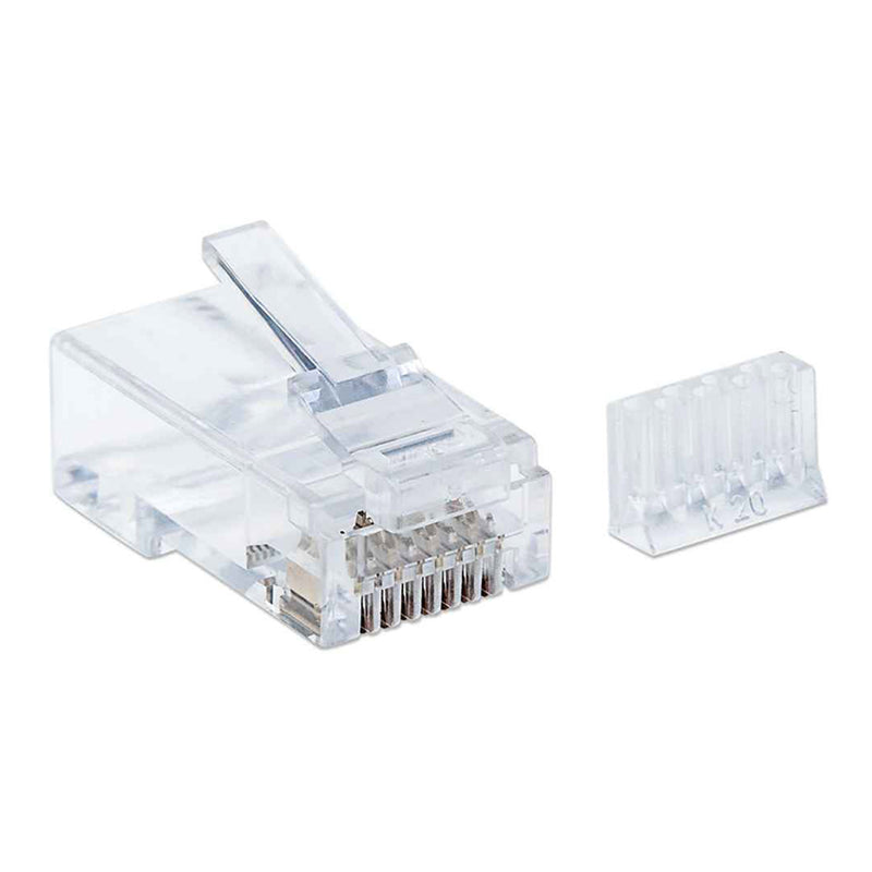 Intellinet 790604 CAT6 RJ45 Modular Plugs with Liners - 90-Pack Jar