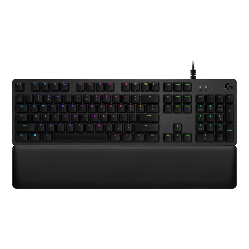 Logitech 920-009332 G513 Lightsync RGB Mechanical Gaming Keyboard with GX Red Switches - Carbon Black