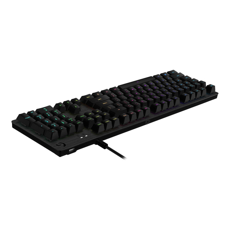 Logitech 920-009332 G513 Lightsync RGB Mechanical Gaming Keyboard with GX Red Switches - Carbon Black