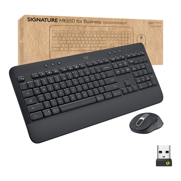 Logitech Logitech 920-010909 Signature MK650 Wireless Mouse and Keyboard Combo for Business - Graphite Default Title
