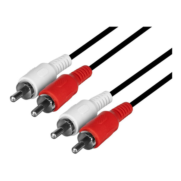 SR Components SR Components AC26BKG 6ft Dual RCA Plug to Dual RCA Plug Cable - Male to Male Default Title
