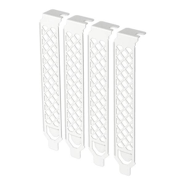 SilverStone SilverStone AEROSLOT2-W Vented PCI Slot Cover Plate 4-Pack - White Default Title
