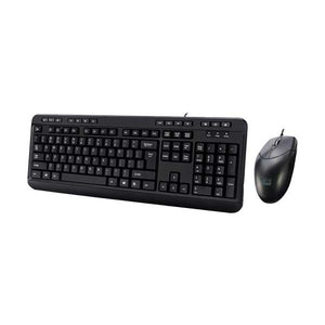 Adesso Antimicrobial Multimedia Desktop Keyboard & Mouse Combo | USB Wired | AKB-132CB
