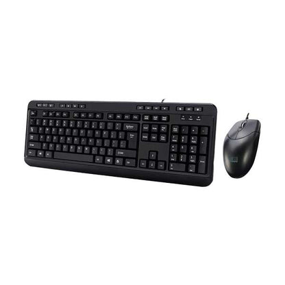 Adesso Antimicrobial Multimedia Desktop Keyboard & Mouse Combo | USB Wired | AKB-132CB