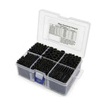 3:1 Marine Grade Adhesive Dual Wall Heat Shrink Tubing Kit | Black | 240-Piece | ALE-DWT-240