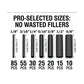 3:1 Marine Grade Adhesive Dual Wall Heat Shrink Tubing Kit | Black | 240-Piece | ALE-DWT-240
