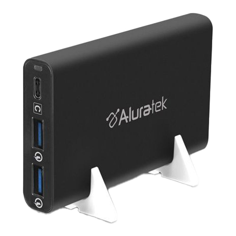 Aluratek ANPA03F 40W Universal AC Adapter with Type-C and 2 Quick Charge 3.0 USB Ports