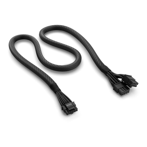 NZXT NZXT BB-CG1BB 16-Pin to Dual 8-Pin 12VHPWR PCIe 5.0 PSU Cable Default Title
