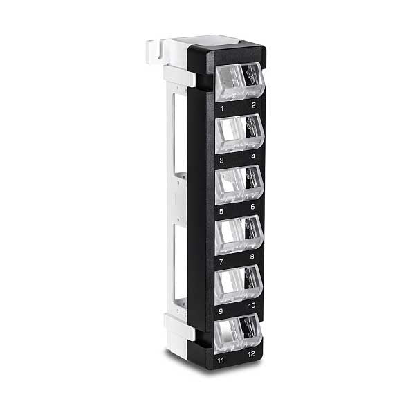 Wavenet BPPWM-12 12‐Port Wall Mount Rotatable Blank Patch Panel